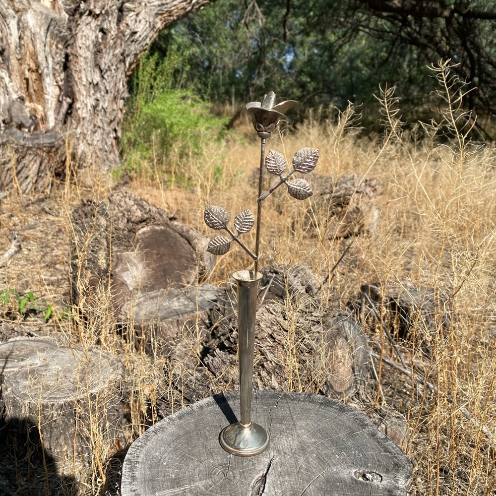 Vintage Mid Century Modern Ted Arnold Metal Rose